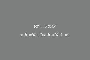 Пыльно-Серый (Ral 7037)