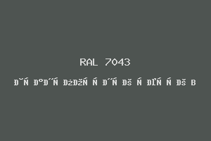 Транспортный Серый B (Ral 7043)